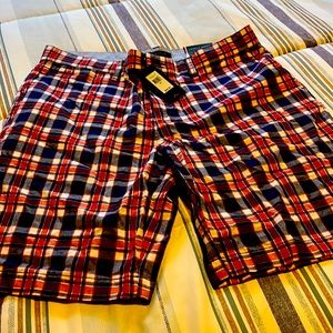 Mens red white blue shorts